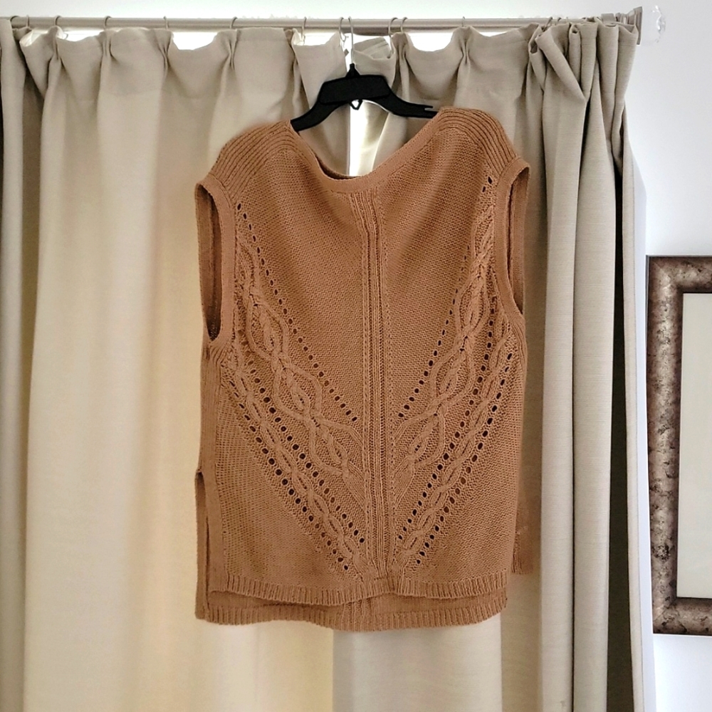 EuC Chic Knit Tunic White House Black Market Perfect for Thanksgiving!
